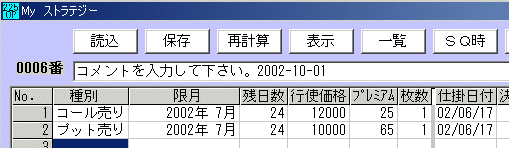 225オプション 2002年7月限の仕掛け-2-